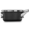 Calphalon Premier Space Saving 1.5 Quart Sauce Pan With Lid, Hard-Anodized Nonstick Cookware W/ MineralShield Technology, Dishwasher & Oven Safe