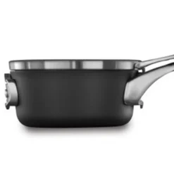 Calphalon Premier Space Saving 1.5 Quart Sauce Pan With Lid, Hard-Anodized Nonstick Cookware W/ MineralShield Technology, Dishwasher & Oven Safe