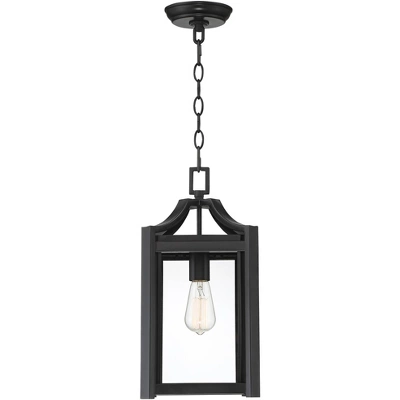 Franklin Iron Works Rockford Rustic Outdoor Hanging Light Black Iron 17" Clear Beveled Glass For Post Exterior Barn Deck House Porch Yard Patio Home 6 Franklin Iron Works Rockford Rustic Outdoor Hanging Light Black Iron 17" Clear Beveled Glass For Post Exterior Barn Deck House Porch Yard Patio Home - Image 6