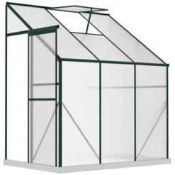 Outsunny Walk-In Garden Greenhouse Aluminum Polycarbonate With Roof Vent For Plants Herbs Vegetables -Sunnydaze Decor Store GUEST d73dee82 8caf 4e2f a6c6 c30ae4052aca