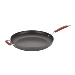 Rachael Ray Cucina Hard Anodized 14" Open Skillet With Helper Handle Cranberry Red 7 Rachael Ray Cucina Hard Anodized 14" Open Skillet With Helper Handle Cranberry Red -Sunnydaze Decor Store GUEST d80cd720 169e 43a4 a3e1 f9719f1bacbd