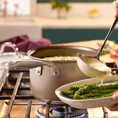 Anolon Ascend 3qt Hard Anodized Nonstick Saucepan With Lid Bronze 7 Anolon Ascend 3qt Hard Anodized Nonstick Saucepan With Lid Bronze - Image 7