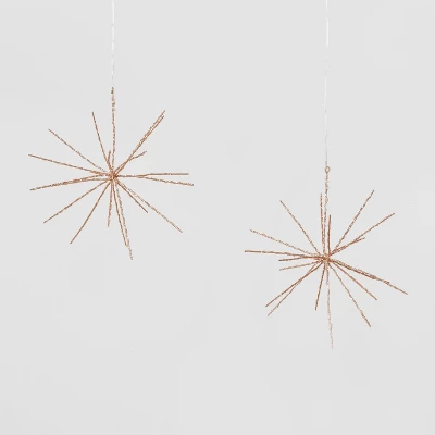 2pk 12" Battery Operated Twinkling LED Starburst Christmas Novelty Silhouette Light Warm White Lights - Wondershop™ 3 2pk 12" Battery Operated Twinkling LED Starburst Christmas Novelty Silhouette Light Warm White Lights - Wondershop™ - Image 3