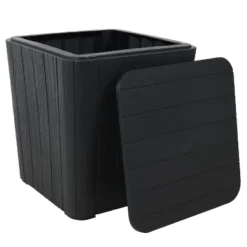 Sunnydaze Decor Sunnydaze Faux Wood Design Outdoor Side Table With Storage - 11.5-Gal. 12 Sunnydaze Decor Sunnydaze Faux Wood Design Outdoor Side Table With Storage - 11.5-Gal. -Sunnydaze Decor Store GUEST dbbddb7a e3c2 43a1 8a1c 81e9ada2fe04