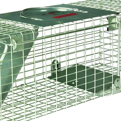 Little Giant LT1 18 Inch Galvanized Wire Mesh And Reinforced Steel Live Trap With Single Door Entry For Human And Secure Animal Removal 2 Little Giant LT1 18 Inch Galvanized Wire Mesh And Reinforced Steel Live Trap With Single Door Entry For Human And Secure Animal Removal - Image 2