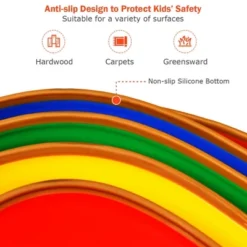 Costway 5pcs Kids Balance Stepping Stones Indoor & Outdoor Coordination & Balance Toy -Sunnydaze Decor Store GUEST de68fe23 f9e3 4112 b67c b215c3fa8b1f