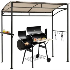 Costway 7'x4.5' Grill Gazebo Outdoor Patio Garden BBQ Canopy Shelter Storage Hook 17 Costway 7'x4.5' Grill Gazebo Outdoor Patio Garden BBQ Canopy Shelter Storage Hook -Sunnydaze Decor Store GUEST de91b85a 8ec4 4050 8100 dfd69e30e26c