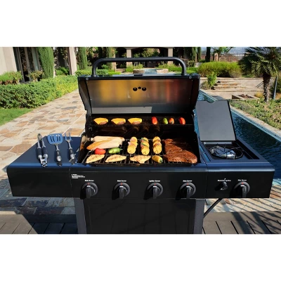 Kenmore 4-Burner Open Cart Grill With Side Burner 4 Kenmore 4-Burner Open Cart Grill With Side Burner - Image 4
