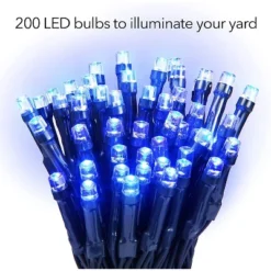 Dartwood Solar String Lights - Outdoor Decorative Solar Fairy Lights For Your House, Yard, Or Garden (4 Pack, Blue) -Sunnydaze Decor Store GUEST e2bd318e 38fa 42b9 a363 1d5816c82e6e