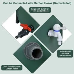 Costway 100 Gallon Portable Rain Barrel Water Collector Collapsible Tank W/Spigot Filter 14 Costway 100 Gallon Portable Rain Barrel Water Collector Collapsible Tank W/Spigot Filter -Sunnydaze Decor Store GUEST e336450c 67e2 4a13 8df8 b1002988062a