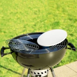 Captiva Designs E02GR013 22" Kettle Charcoal Grill With Pizza Ring And Pizza Stone - Black -Sunnydaze Decor Store GUEST e3e52242 5ff1 4ed4 9943 c00aabd00f0f