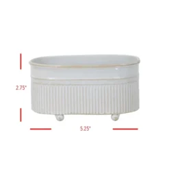 Antique White Metal Trough Planter With Ball Feet - Foreside Home & Garden -Sunnydaze Decor Store GUEST e4dd6036 4d33 4889 87ea b52098f53cf2