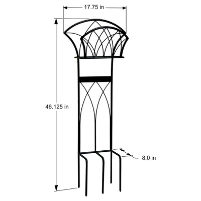 Liberty Garden LBG116 Steel Decorative Garden Hose Stand With Gothic Design For Backyard, Garden, Or Home In Patina Brown 3 Liberty Garden LBG116 Steel Decorative Garden Hose Stand With Gothic Design For Backyard, Garden, Or Home In Patina Brown - Image 3
