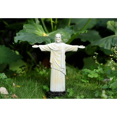 Techko Maid Jesus Solar Outdoor Garden Statue Decor With Spotlight 8 Techko Maid Jesus Solar Outdoor Garden Statue Decor With Spotlight - Image 8