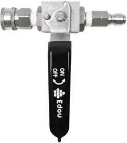 Edou Direct 3/8" Male Plug X 3/8" Ball Valve For High Pressure Washer Hose Kit, Male Quick Connect, 4,500 PSI Max