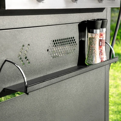 Captiva Designs GR20 3-Burner Portable Propane Gas Griddle With Cart And Lid - Black 5 Captiva Designs GR20 3-Burner Portable Propane Gas Griddle With Cart And Lid - Black - Image 5