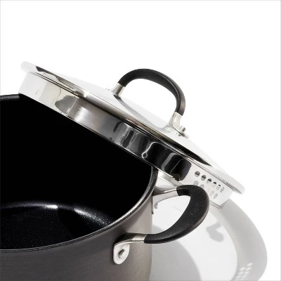 OXO 6qt Non-Stick Stock Pot Black 4 OXO 6qt Non-Stick Stock Pot Black - Image 4