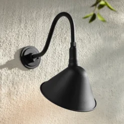 Franklin Iron Works Neihart Rustic Farmhouse Outdoor Barn Light Fixture Black Curving Gooseneck 18" For Post Exterior Barn Deck House Porch Yard Patio 13 Franklin Iron Works Neihart Rustic Farmhouse Outdoor Barn Light Fixture Black Curving Gooseneck 18" For Post Exterior Barn Deck House Porch Yard Patio -Sunnydaze Decor Store GUEST eb1b805e 7ec9 4abf a471 a778d1ad9895