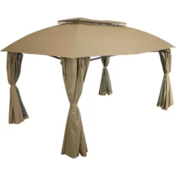 Sunnydaze Decor Sunnydaze Soft Top Rectangle Patio Gazebo With Screens And Privacy Walls For Backyard, Garden Or Deck - 10' X 13' 15 Sunnydaze Decor Sunnydaze Soft Top Rectangle Patio Gazebo With Screens And Privacy Walls For Backyard, Garden Or Deck - 10' X 13' -Sunnydaze Decor Store GUEST ebf09285 b2c3 4345 91dd 859220a23484