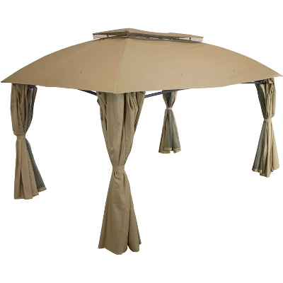 Sunnydaze Decor Sunnydaze Soft Top Rectangle Patio Gazebo With Screens And Privacy Walls For Backyard, Garden Or Deck - 10' X 13' 7 Sunnydaze Decor Sunnydaze Soft Top Rectangle Patio Gazebo With Screens And Privacy Walls For Backyard, Garden Or Deck - 10' X 13' - Image 7