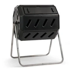 FCMP Outdoor IM4000 37 Gallon 8 Sided Plastic Dual Chamber Tumbling Composter Outdoor Elevated Rotating Garden Compost Bin, Black 6 FCMP Outdoor IM4000 37 Gallon 8 Sided Plastic Dual Chamber Tumbling Composter Outdoor Elevated Rotating Garden Compost Bin, Black -Sunnydaze Decor Store GUEST ee1c5b60 801c 4bc7 9c26 cd550485426f