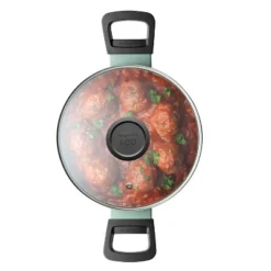 BergHOFF Sage And Slate Non-stick Aluminum Stockpot With Glass Lid -Sunnydaze Decor Store GUEST ee405f1d 8294 47fa bcc9 983df0e2745a