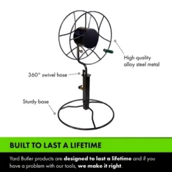 Yard Butler Free Standing Swivel Hose Reel - Water Hose Caddy For Yard Or Garden - Freestanding Metal With Patio Base -Sunnydaze Decor Store GUEST ee43641a 890c 489e be7a 77e389db6d19