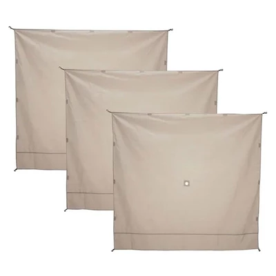Gazelle Tents G5 5 Sided Pop Up Portable 4 Person Camping Tent Gazebo, Desert Sand And Portable Gazebo Screen Tent Wind Panels, Desert Sand (3 Pack) 2 Gazelle Tents G5 5 Sided Pop Up Portable 4 Person Camping Tent Gazebo, Desert Sand And Portable Gazebo Screen Tent Wind Panels, Desert Sand (3 Pack) - Image 2