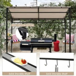 Costway 7'x4.5' Grill Gazebo Outdoor Patio Garden BBQ Canopy Shelter Storage Hook 15 Costway 7'x4.5' Grill Gazebo Outdoor Patio Garden BBQ Canopy Shelter Storage Hook -Sunnydaze Decor Store GUEST ef518e32 e759 4cde a74e 7b304d0d5e9a