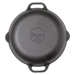 Victoria Cast Iron Paella Skillet 13" Black -Sunnydaze Decor Store GUEST efadd271 df89 4b53 aec1 06ec3d83f8bd