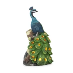 Techko Maid Peacock Calm Solar Outdoor Garden Statue Decor With Spotlight 15 Techko Maid Peacock Calm Solar Outdoor Garden Statue Decor With Spotlight -Sunnydaze Decor Store GUEST f0bb3343 cb4e 4719 941d 71d57019ffbe