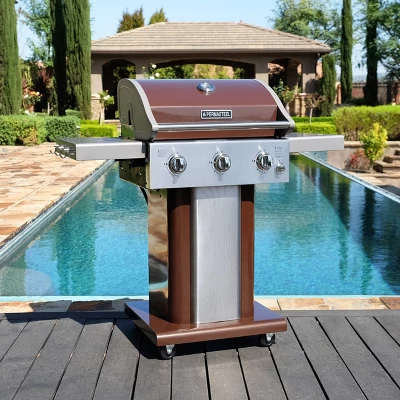 Permasteel 3-Burner Gas Grill With Foldable Side Tables 5 Permasteel 3-Burner Gas Grill With Foldable Side Tables - Image 5
