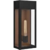 Quoizel Maren 18" High Matte Black Modern Outdoor Wall Light
