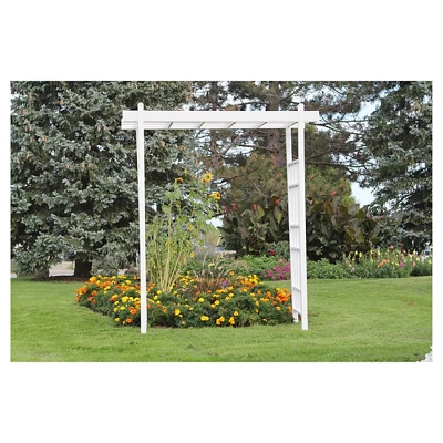 72" X 85" X 28" Bakersfield Arbor - White - Dura-Trel 1 72" X 85" X 28" Bakersfield Arbor - White - Dura-Trel