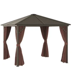 Outsunny 10x10 Hardtop Gazebo With Aluminum Frame, Permanent Metal -Sunnydaze Decor Store GUEST f4bff18a 607d 4f45 b7d0 338a47727e4d