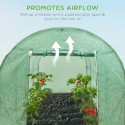 Best Choice Products 15x7x7ft Walk-In Greenhouse Tunnel, Garden Accessory Tent W/ 8 Roll-Up Windows, Zippered Door -Sunnydaze Decor Store GUEST f65e6754 1773 45b6 8c86 b74bc9434177