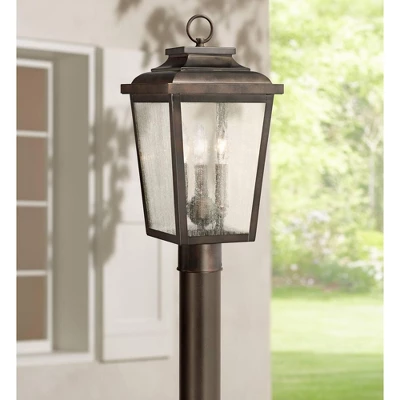 Minka Lavery Rustic Outdoor Post Light Fixture Chelsea Bronze 18" Clear Seedy Glass For Exterior Barn Deck House Porch Yard Patio 1 Minka Lavery Rustic Outdoor Post Light Fixture Chelsea Bronze 18" Clear Seedy Glass For Exterior Barn Deck House Porch Yard Patio