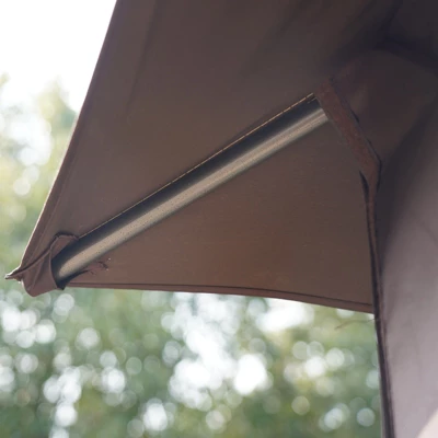 Outsunny 10' X 10' Outdoor Gazebo With Mesh Netting Sidewalls For Shade And Rain, Patio Gazebo Canopy With 2-Tier Soft Top Roof And Steel Frame For Lawn, Garden, Backyard And Deck 4 Outsunny 10' X 10' Outdoor Gazebo With Mesh Netting Sidewalls For Shade And Rain, Patio Gazebo Canopy With 2-Tier Soft Top Roof And Steel Frame For Lawn, Garden, Backyard And Deck - Image 4