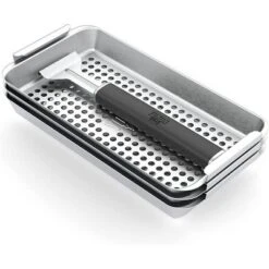 Yukon Glory Triple Grill Basket Set With Clip-On Handle, Perfect For Grilling Fish, Veggies And Meats