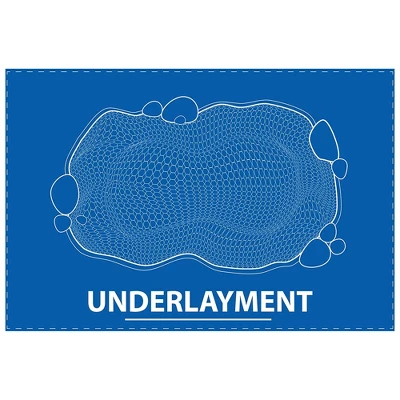 UnderGuard 5 Foot Wide Polypropylene Nonwoven Geotextile Underlayment Protective Liner For Koi Ponds, Water Features, And Landscaping, 50 Foot Roll 2 UnderGuard 5 Foot Wide Polypropylene Nonwoven Geotextile Underlayment Protective Liner For Koi Ponds, Water Features, And Landscaping, 50 Foot Roll - Image 2