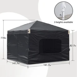 Aoodor Pop Up Canopy Tent With Removable Mesh Window Sidewalls, Portable Instant Shade Canopy With Roller Bag -Sunnydaze Decor Store GUEST fb45f34f 0be5 4bf3 a945 0fc1a035568a