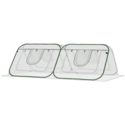 Outsunny Pop Up Greenhouse Mini Warm House With Roll Up Doors And Portable Zipper Bag For Plants Outdoor, 95" X 47" X 30" -Sunnydaze Decor Store GUEST fba9e196 90a3 4218 9bc8 b956869b9f2a