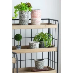 A&B Home 3pc Outdoor Decor Floral Naturespire Planters - Blue -Sunnydaze Decor Store GUEST fc930689 b793 4a5a 90c8 1a23e32bf69a