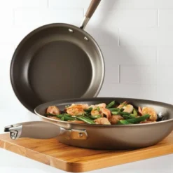 Anolon Advanced Home 10.25" & 12.75" Open Fry Pans Bronze -Sunnydaze Decor Store GUEST fdef7325 ad9e 4919 ba24 9ef31bdeab99