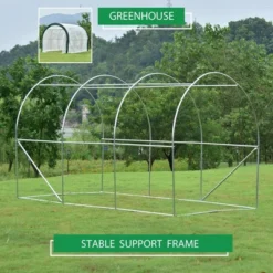 Aoodor 12ft. X 7ft. X 7ft. Outdoor Walk-in Large Tunnel Greenhouse 2 Roll-Up Zipper Door -Sunnydaze Decor Store GUEST ff6243d6 ab62 4f98 8942 e2cf47172560