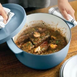 KitchenAid 6qt Enameled Cast Iron Induction Dutch Oven Blue Velvet -Sunnydaze Decor Store GUEST fffe902d 6a31 4573 b1c5 468116272fda